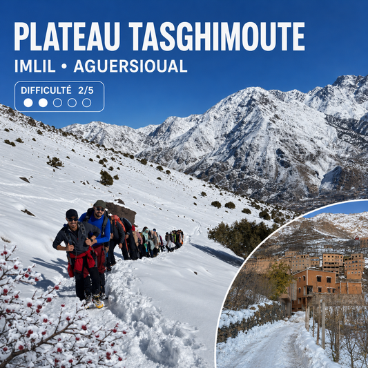 Plateau  Tasghimoute -  Imlil - Aguersioual - VTT