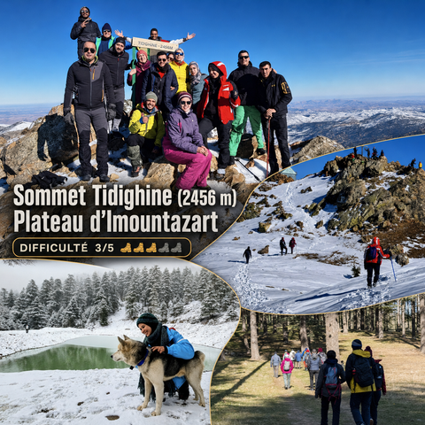 Summit Tidighine (2456 m) - Azilla - Imountazart Plateau
